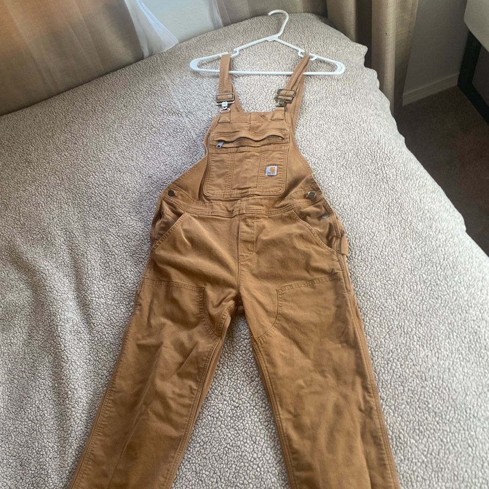 Carhartt Brown Duck Canvas Bib Overalls